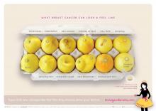 Des citrons représentant des seins.