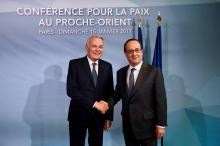 Conférence paix proche-orient israel palestine Hollande Ayrault