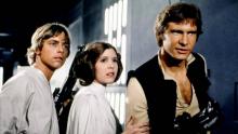 Mark Hammil, Carrie Fisher et Harrison Ford dans "Star Wars-Episode IV"