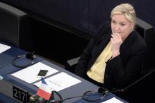 Marine Le Pen le 15 décembre 2015 au Parlement européen de Strasbourg