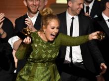 Adele aux Grammy Awards.