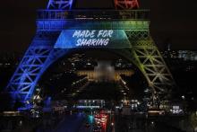"Made for Sharing" ("Venez partager"), le slogan officiel de la candidature de Paris pour les JO-202