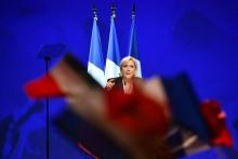 Le présidente du Front national et candidate à la présidentielle Marine Le Pen le 26 février 2017 à 