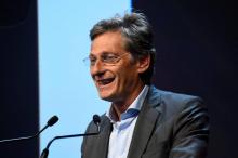 Nicolas de Tavernost, lors d'une conférence de presse de M6, à Paris, le 8 septembre 2016