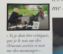 Capture d'écran du tract du FN où Karine Le Marchand apparaît avec Marine Le Pen.