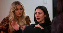 Kim Kardashian en pleurs. 