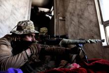 Sniper armée irakienne combats quartiers est mossoul etat islamiquedaech