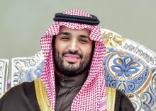 Le vice-prince héritier Mohammed Ben Salmane en Arabie saoudite dans une photo diffusée par son Inst