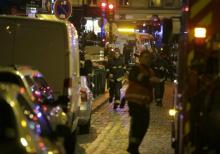 Les secours mobilisés après des attaques dans le 10e arrondissement le 13 novembre 2015