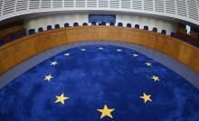 La salle d'audience de la Cour européenne des droits de l'Homme à Strasbourg, devant laquelle l'ex-b