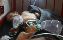Syrie Idlib bombardmeent arme chimique gaz neurotoxique sarin enfants adultes morts