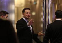 Elon Musk, le co-fondateur du constructeur automobile Tesla, à Dubaï, le 13 février 2017