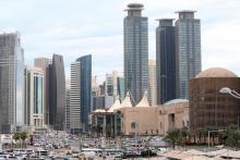 Une vue générale de Doha le 24 novembre 2015