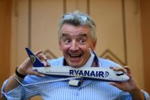 Le PDG de Ryanair, Michael O'Leary, lors d'une conférence de presse le 27 juin à Rome