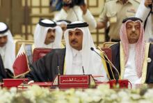 L'Emir du Qatar Cheikh Tamim bin Hamad al-Thani lors d'une réunion du conseil de coopération du Golf