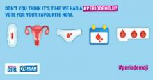 Des emojis pour les menstruations.