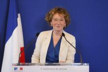 La ministre du Travail Muriel Pénicaud, ancienne directrice générale de Business France, à Paris le 