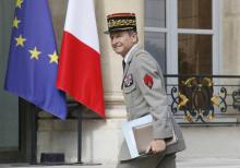 Le chef d'état-major des armées, le général Pierre de Villiers arrive à l'Elysée, le 13 juillet 2017