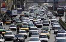 Embouteillage à Téhéran, le 12 septembre 2015 en Iran