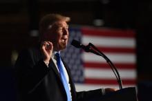 Le président américain Donald Trump prononce un discours à Arlington, en Virginie, le 21 août 2017