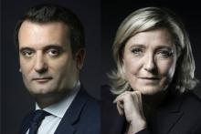 Montage de photos de Florian Philippot et Marine Le Pen, réalisé le 17 octobre 2016
