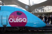 Un TGV à bas coût Ouigo à la Gare de Lyon à Paris le 19 février 2013