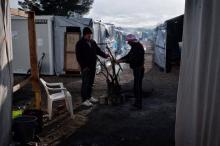 Le camp de réfugiés de Ritsona en Grèce au nord d'Athènes, le 21 décembre 2016