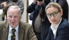 Les dirigeant du parti de la droite nationaliste allemand AfD Alexander Gauland et Alice Weidel à Be
