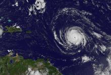 Cette image obtenue auprès de la NASA montre l'ouragan Irma le 4 septembre 2017