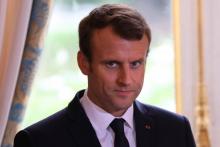 Emmanuel Macron, le 5 octobre 2017 à l'Elysée