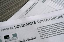 Un formulaire d'Impôt de Solidarité sur la Fortune (ISF), le 15 octobre 2016