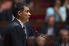 Olivier Faure à l'Assemblée nationale à Paris le 4 juillet 2017