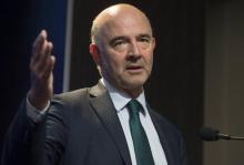 Le commissaire européen aux Affaires économiques Pierre Moscovici à Washington, le 18 septembre 2017