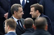 Interviewé par France 2, Nicolas Sarkozy assiste le 8 mai 2017 aux commémorations du 72e anniversair