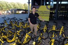 Laurent Kennel, directeur général d'ofo pour la France, une entreprise de vélos en partage libre, le
