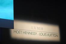 Logo LVMH le 6 février 2008 à Paris