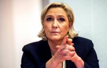 La présidente du Front national Marine Le Pen, le 14 juin 2017 à Lens