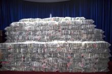 Prise de 860 kg de cocaïne en République Dominicaine, le 14 juin 2017 à Saint-Domingue