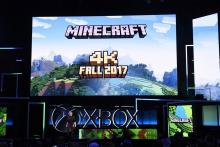 Présentation de la nouvelle console de jeux Xbox One X, le 11 juin 2017 à Los Angeles