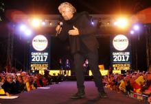 Beppe Grillo, leader du Mouvement Cinq Etoiles, le 3 novembre 2017 à Palerme