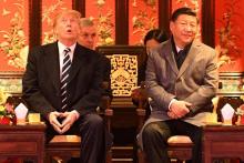 Donald Trump est arrivé en Chine mercredi pour l'étape potentiellement la plus délicate de sa tourné