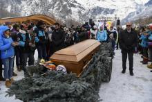 L'hommage au skieur de l'équipe de France David Poisson, décédé tragiquement au Canada lors d'une ch