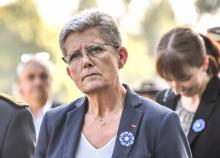 La secrétaire d’État auprès de la ministre des Armées, Genevieve Darrieussecq , le 26 septembre 2017