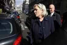 Marine Le Pen Le 28 avril 2017 à Paris