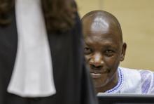 L'ancien chef de guerre congolais Thomas Lubanga lors de son procès à la CPI, le 1er décembre 2014 à