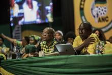 Des délégués du parti ANC au pouvoir en Afrique du sud, le 17 décembre 2017 à Johannesburg