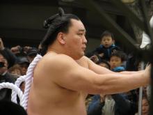 Le lutteur yokozuna Harumafuji.