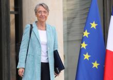 Elisabeth Borne quitte l'Elysée à l'issue du conseil des ministres, à Paris le 18 octobre 2017