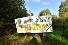 Marche contre l'aéroport à Notre-Dame-des-Lande, dans la Zad, "zone d'aménagement différé" pour les autorités, "zone à défendre" pour ses occupants, le 21 octobre 2017