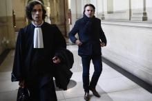 Thomas Thevenoud lors de son arrivée au tribunal de Paris le 19 avril 2017